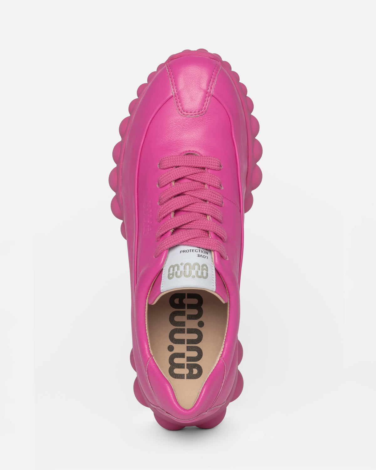 Mother-Of-Pearl Hot Pink Leather