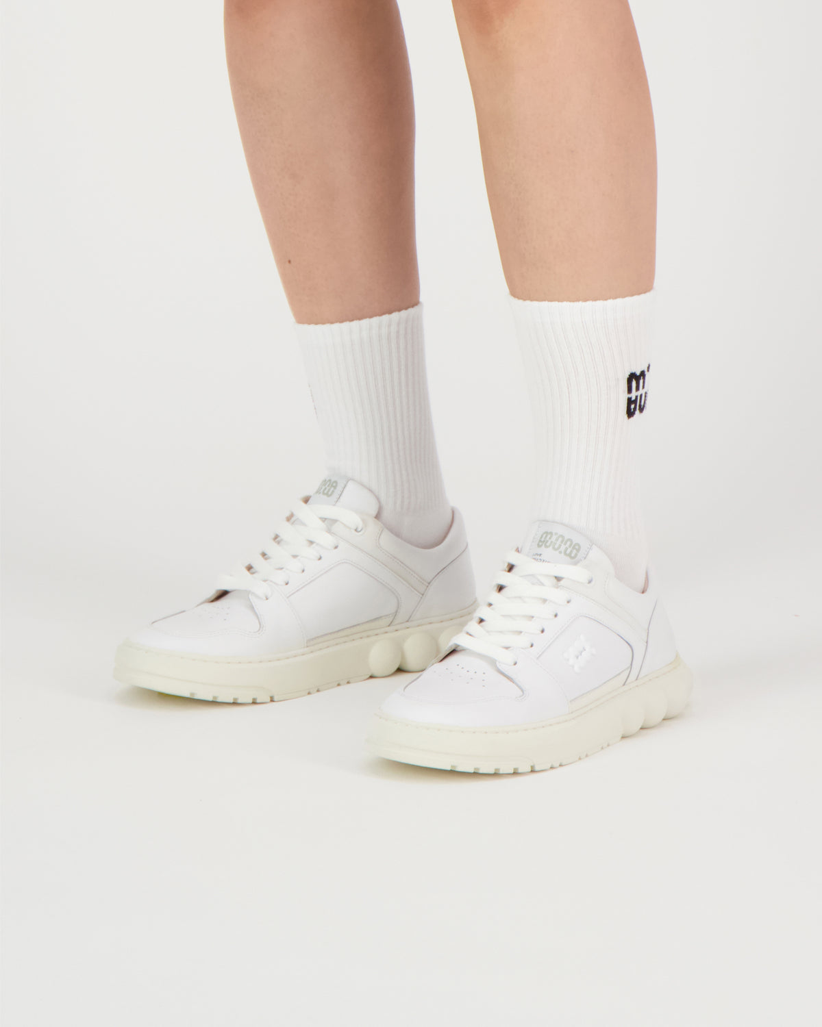Oyster White Leather