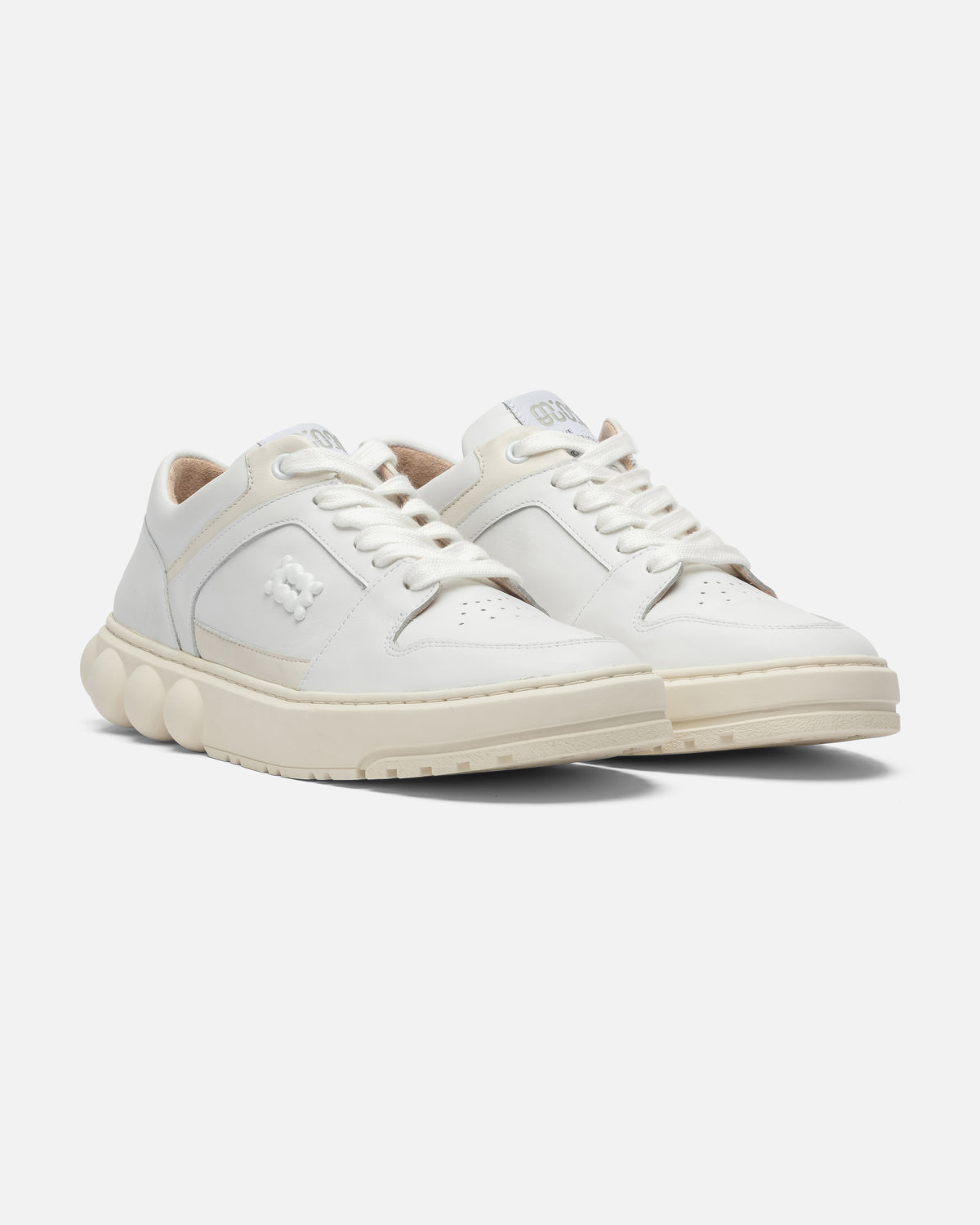 Oyster Nude/White Leather