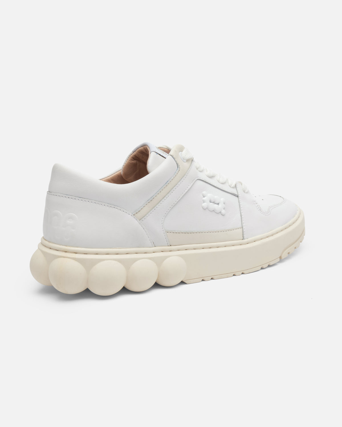 Oyster White Leather