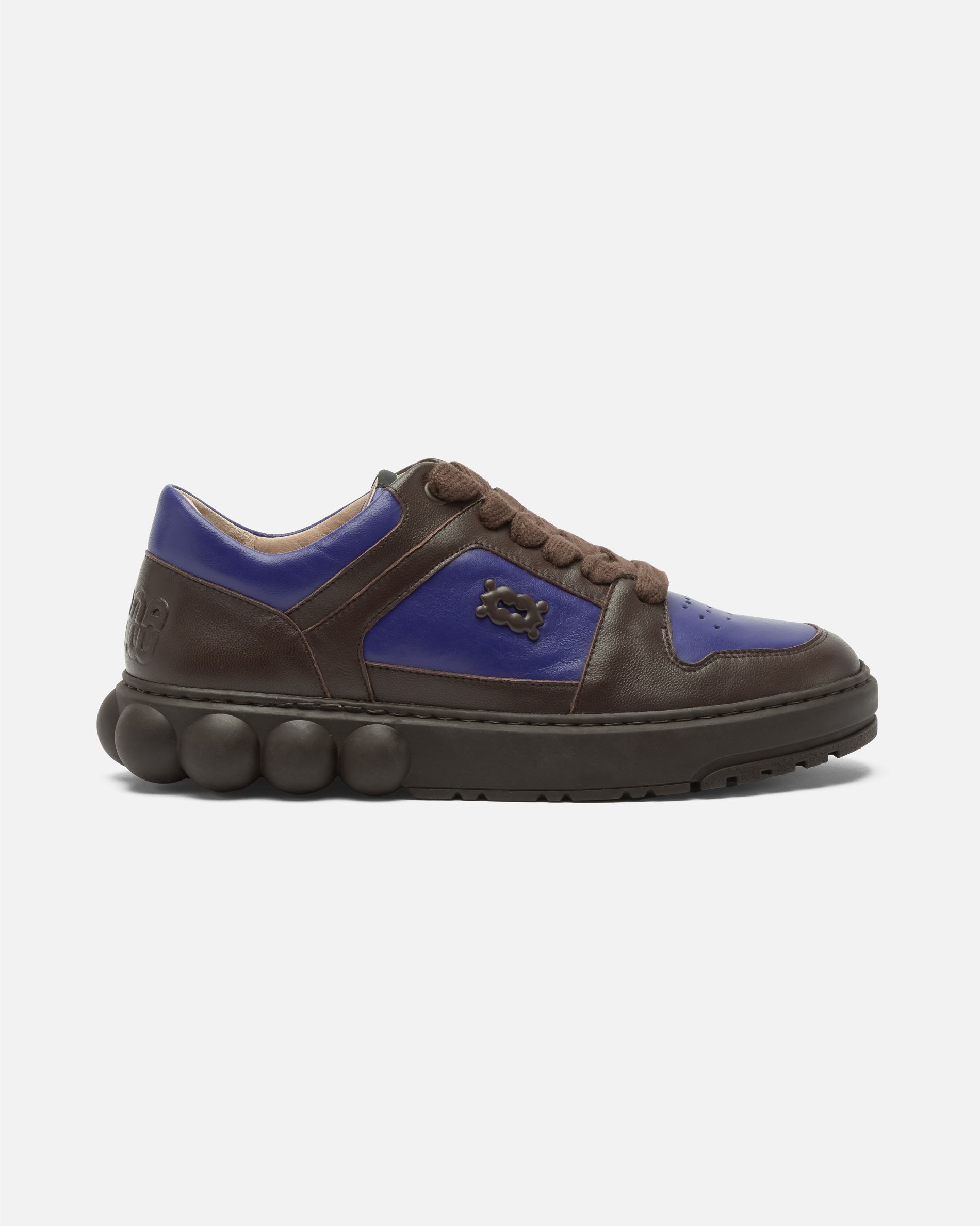 Oyster Chocolate/Violet Leather