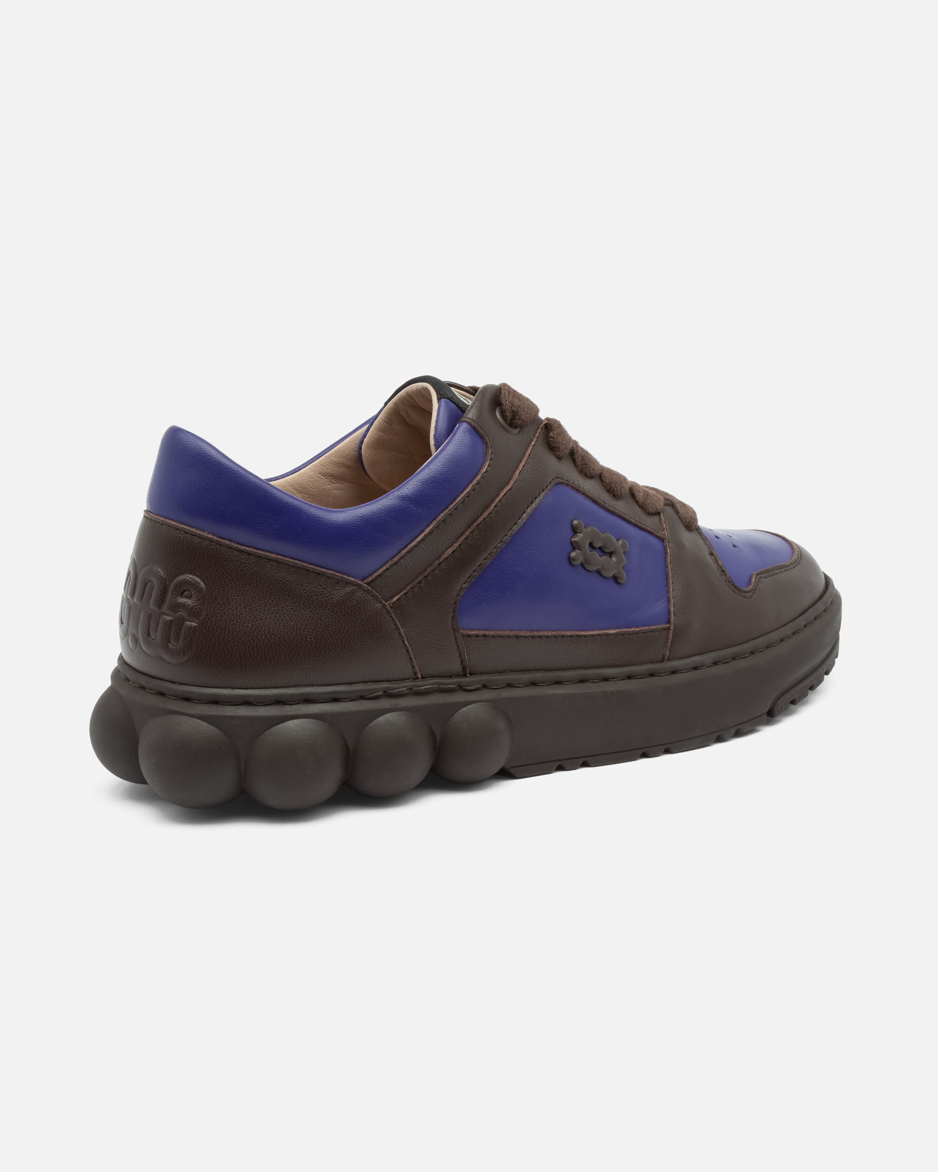 Oyster Chocolate/Violet Leather