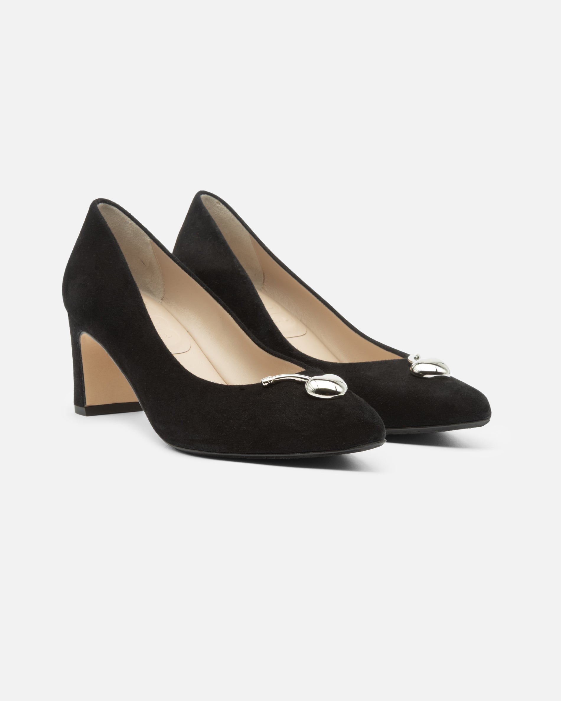 Stone Black Suede