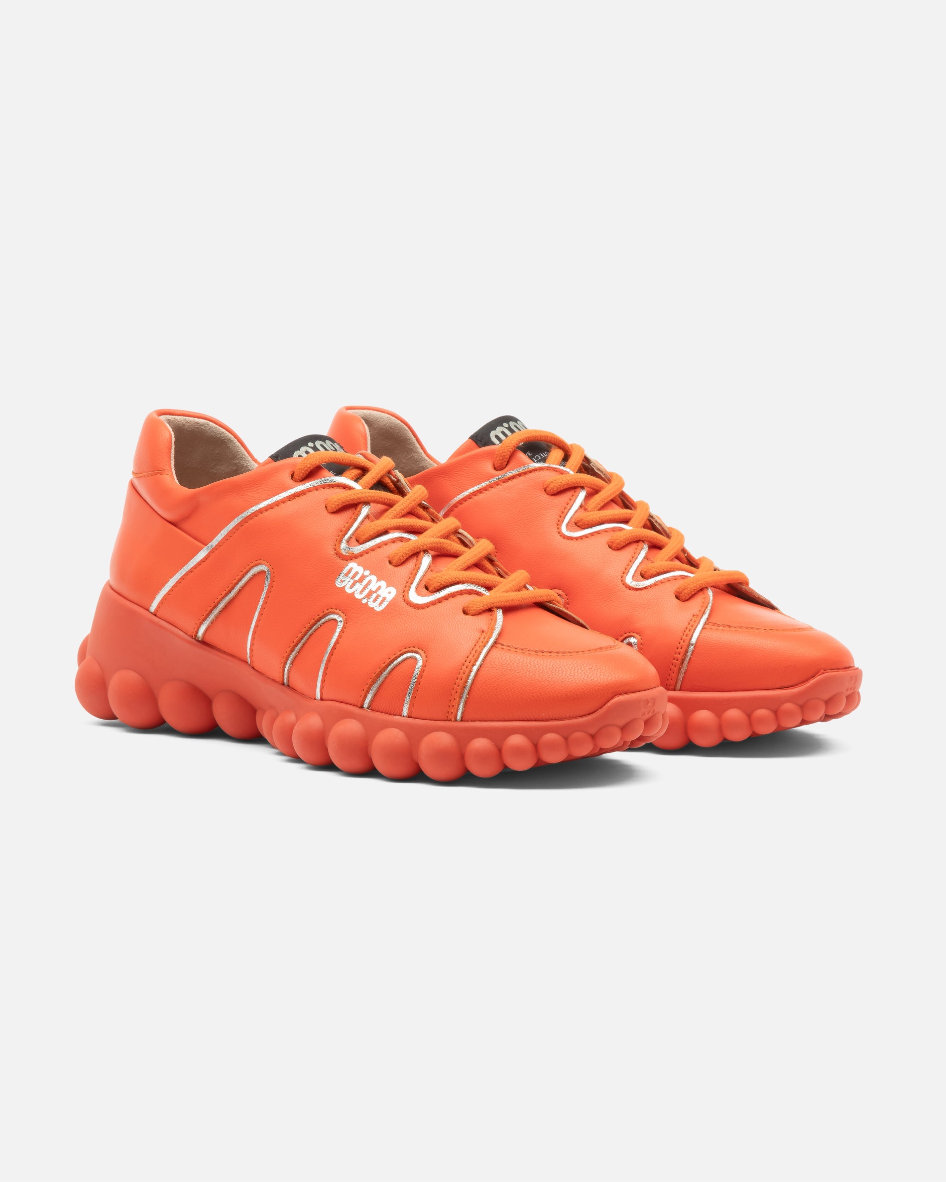 Chain Reaction Orange Leather