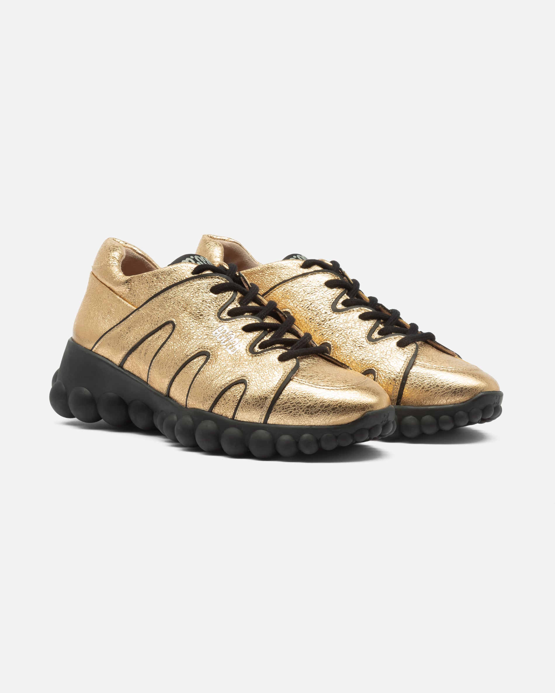 Chain Reaction Gold Leather